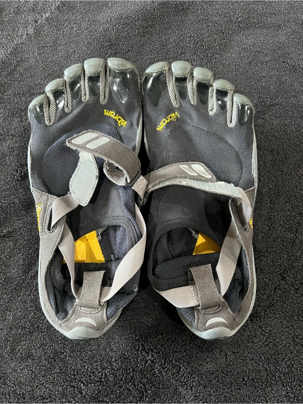 Vibram Kids Black and Gray FiveFingers Water Shoes